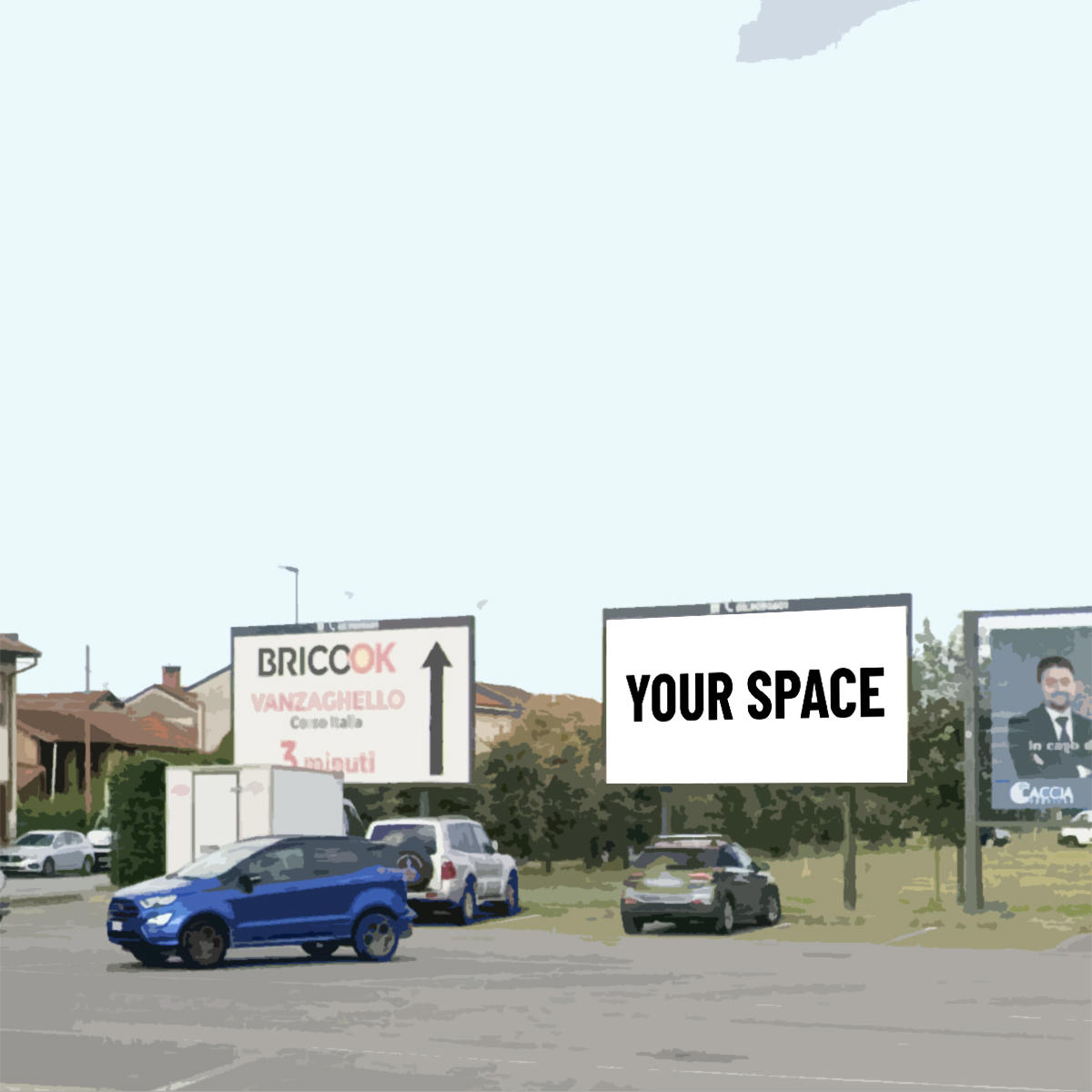 SPAZIO PUBBLICITARIO 600 x 300 Via Lonate Pozzolo (BUSTO ARSIZIO) Dal 19/10/2026 al 01/11/2026 14 giorni